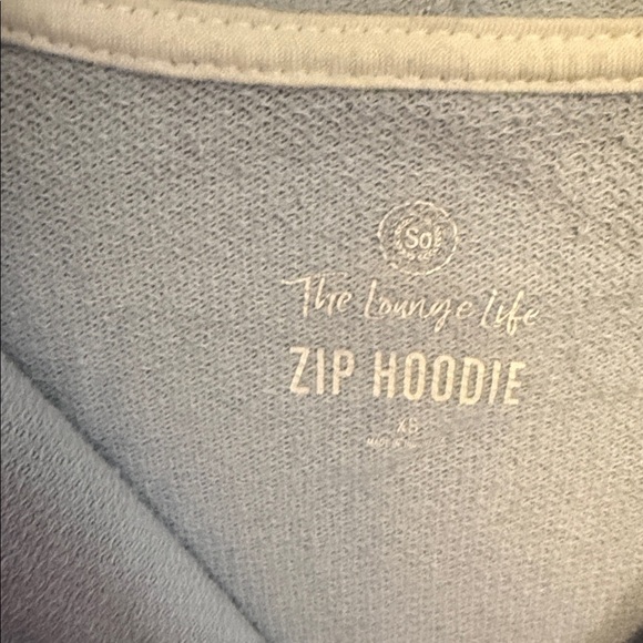 So Blue and Pink Zip-Up Hoodies XS - Picture 6 of 6